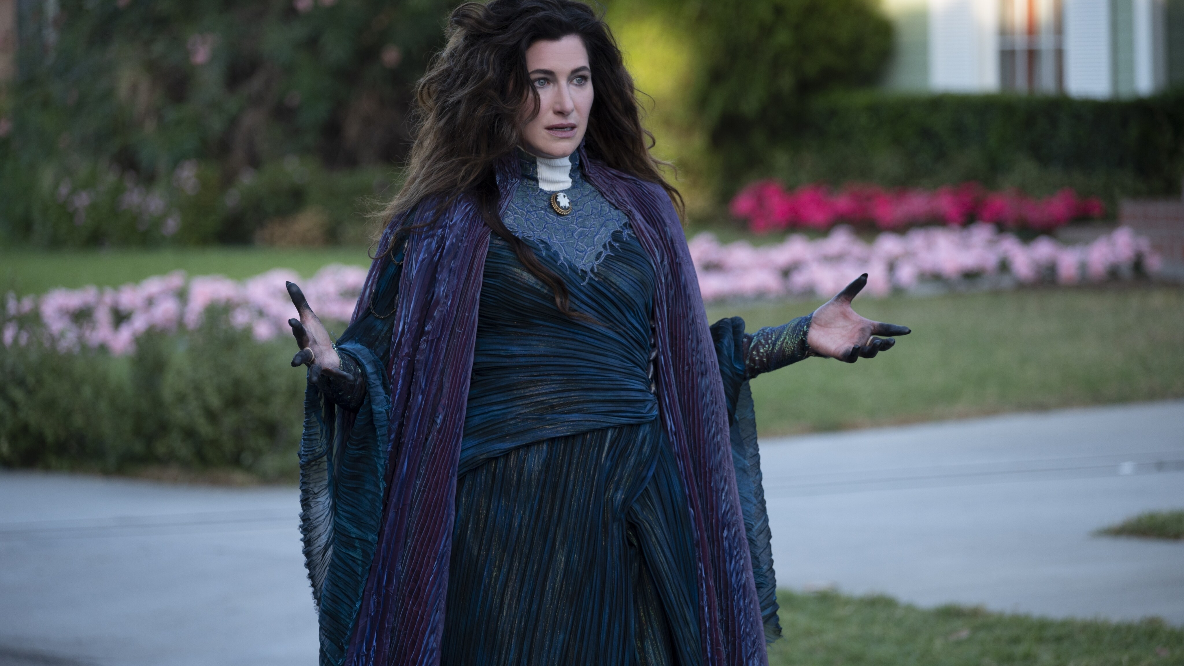 Kathryn Hahn as Agatha Harkness in Marvel Studios' WANDAVISION exclusively on Disney+. Photo by Suzanne Tenner. ©Marvel Studios 2021. All Rights Reserved.