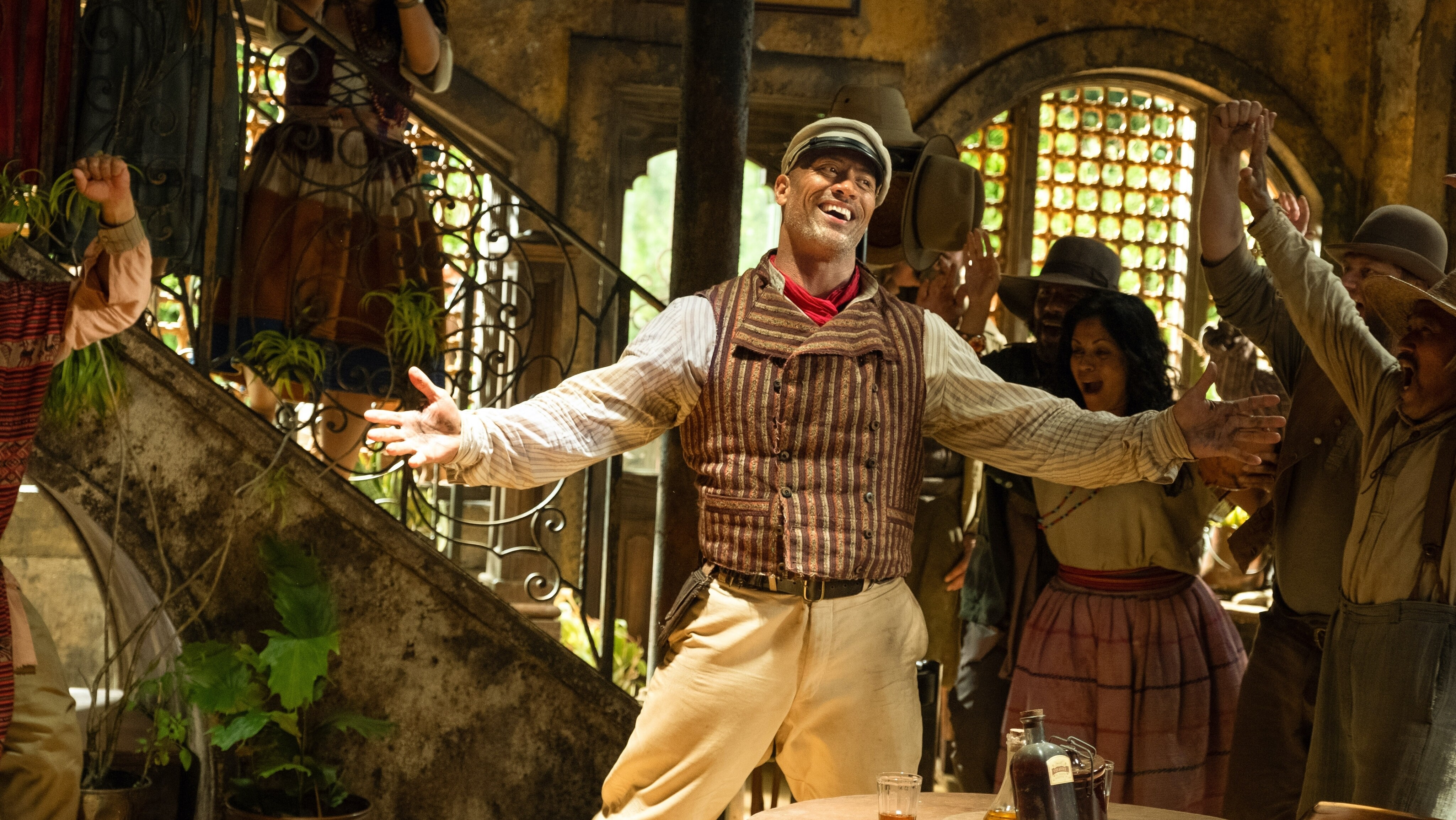 Dwayne Johnson is Frank Wolff in Disney’s JUNGLE CRUISE. Photo by Frank Masi. © 2021 Disney Enterprises, Inc. All Rights Reserved.