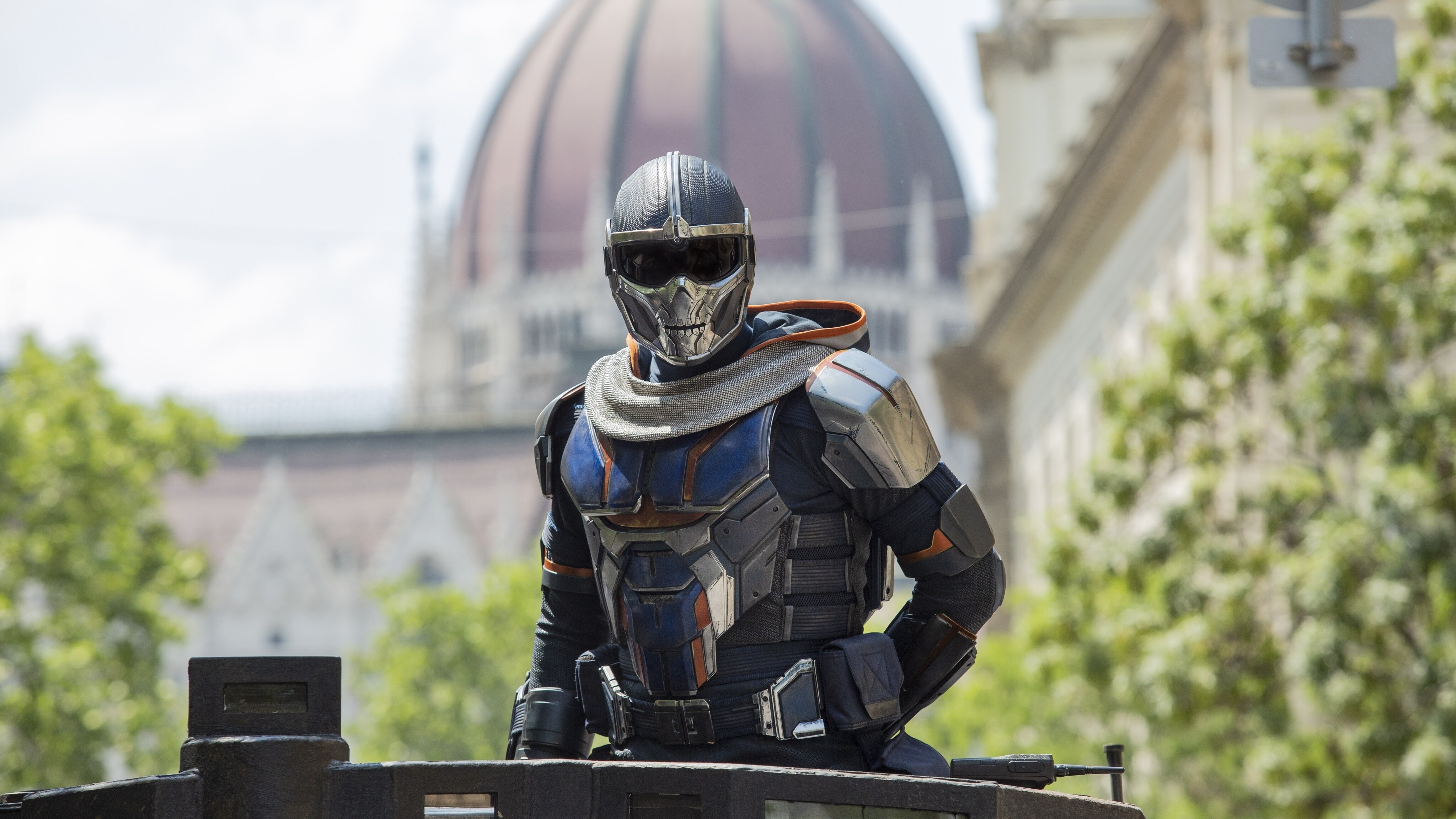 Taskmaster in Marvel Studios' BLACK WIDOW, in theaters and on Disney+ with Premier Access. Photo by Adrienn Szabo. ©Marvel Studios 2021. All Rights Reserved.