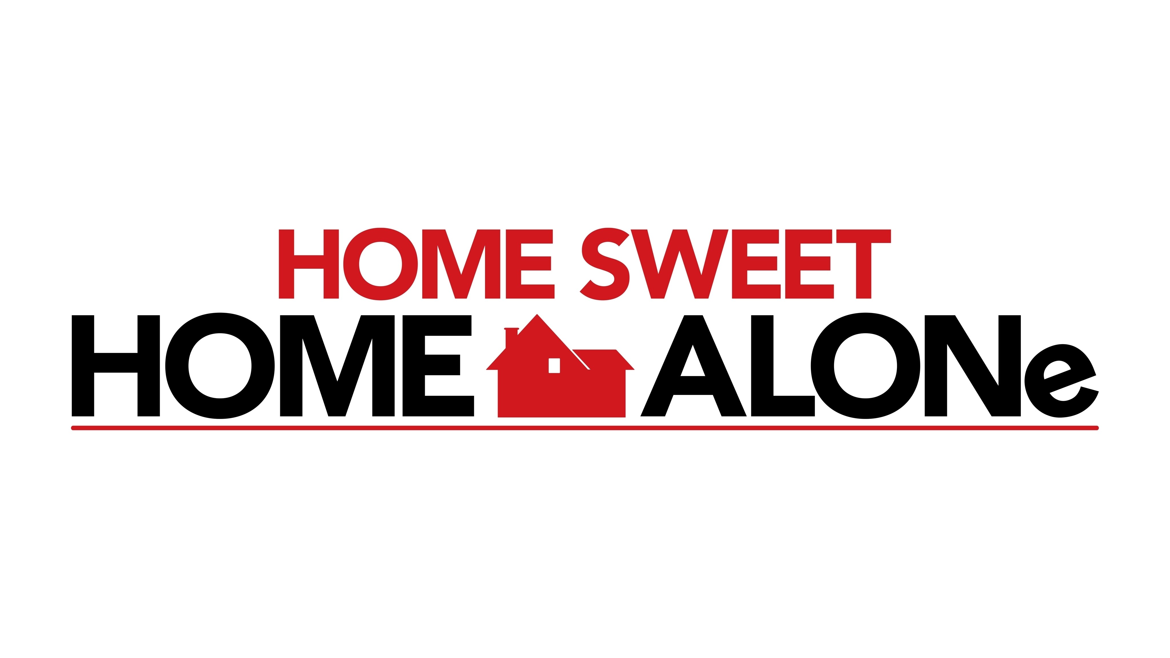 Home Sweet Home Alone Logo - White