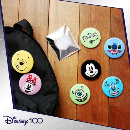 Disney100　刺繍缶バッジ