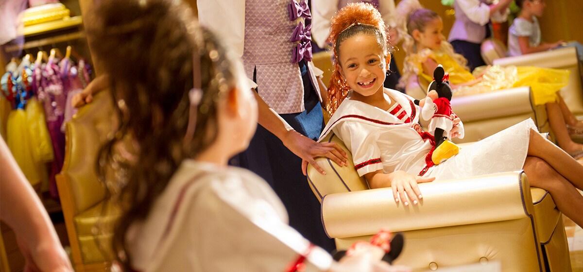 Treat your pretty princess or gallant knight to royal pampering and a magical makeover at Bibbidi...