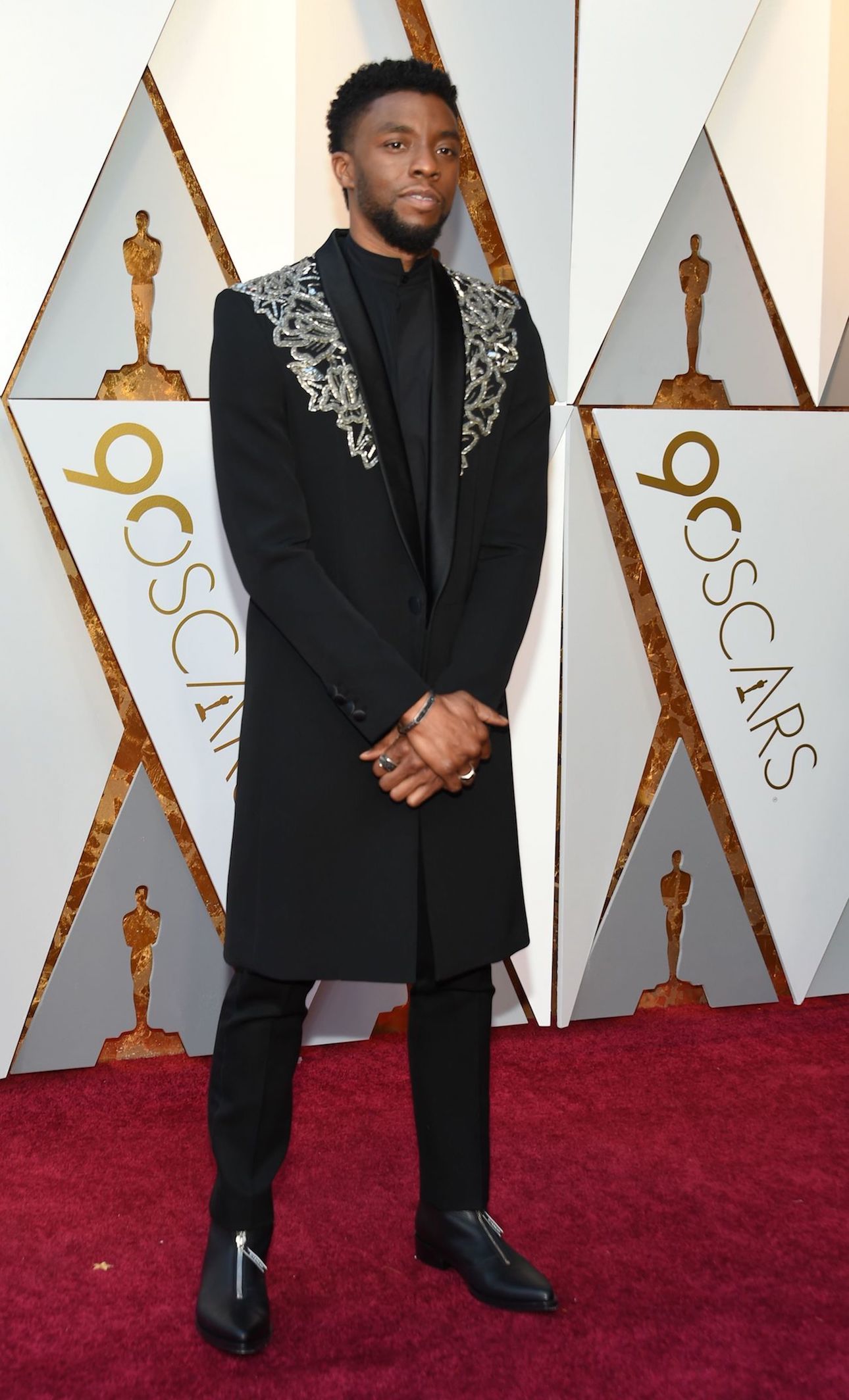 Chadwick Boseman on the red carpet