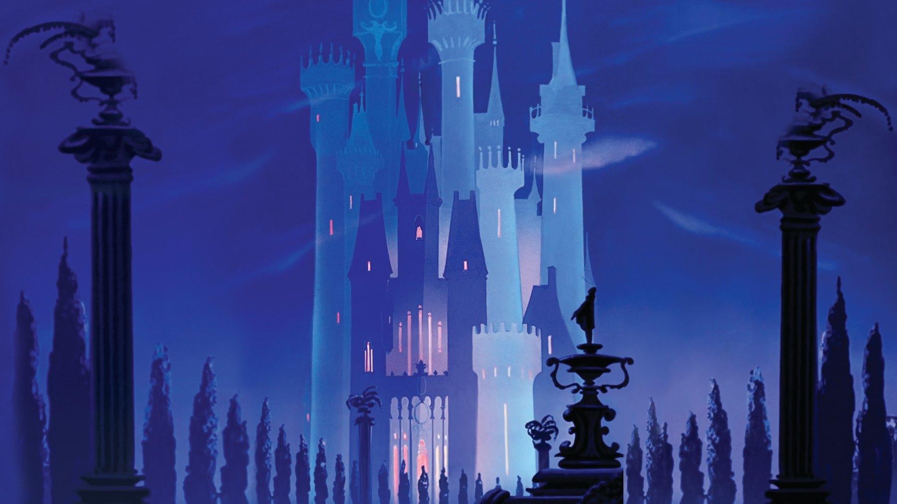 disney princess castle background