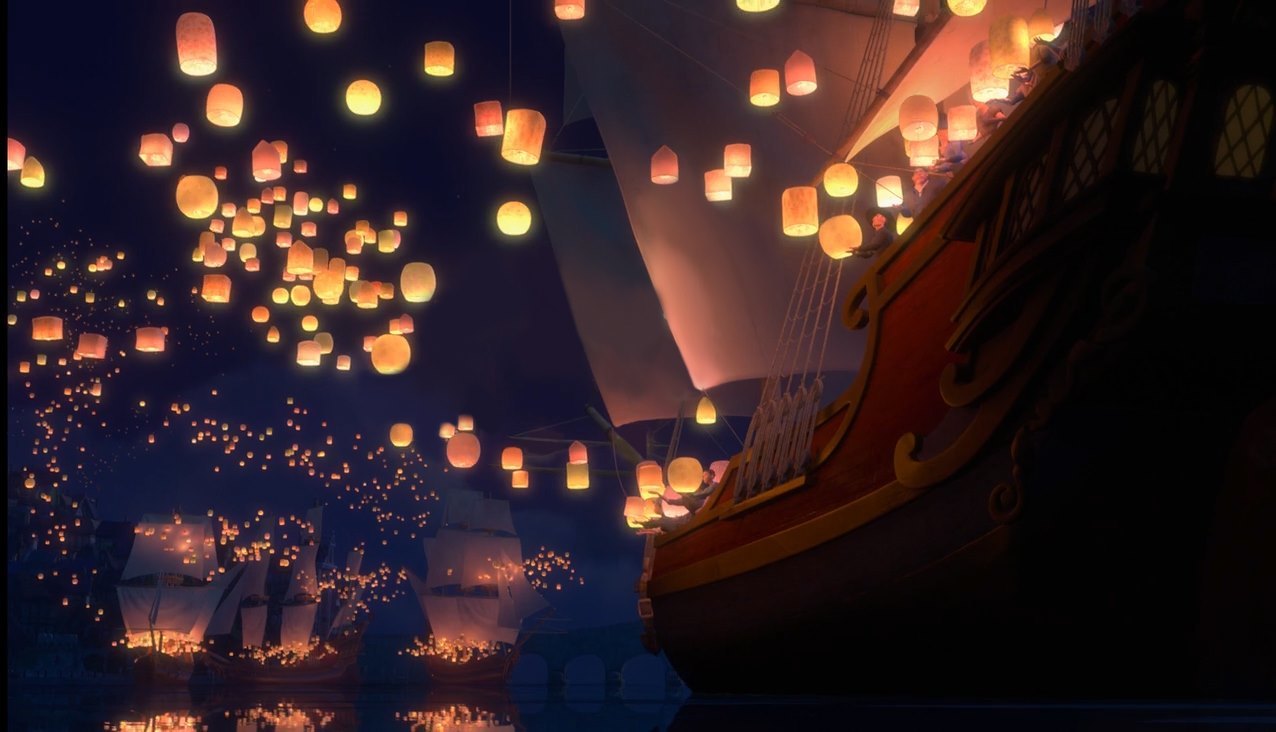 lanterns from tangled