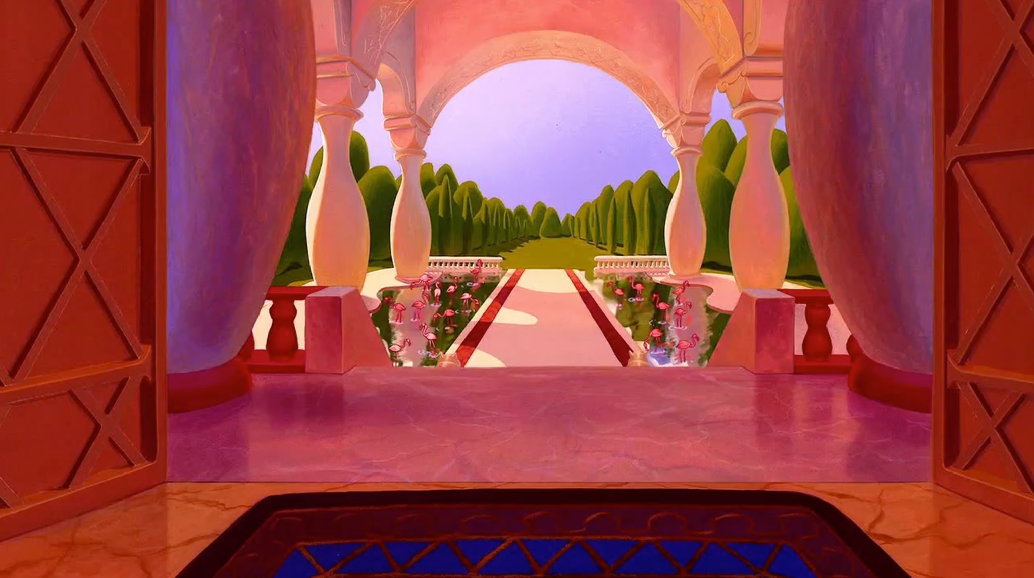 interior of the sultan's palace from Aladdin