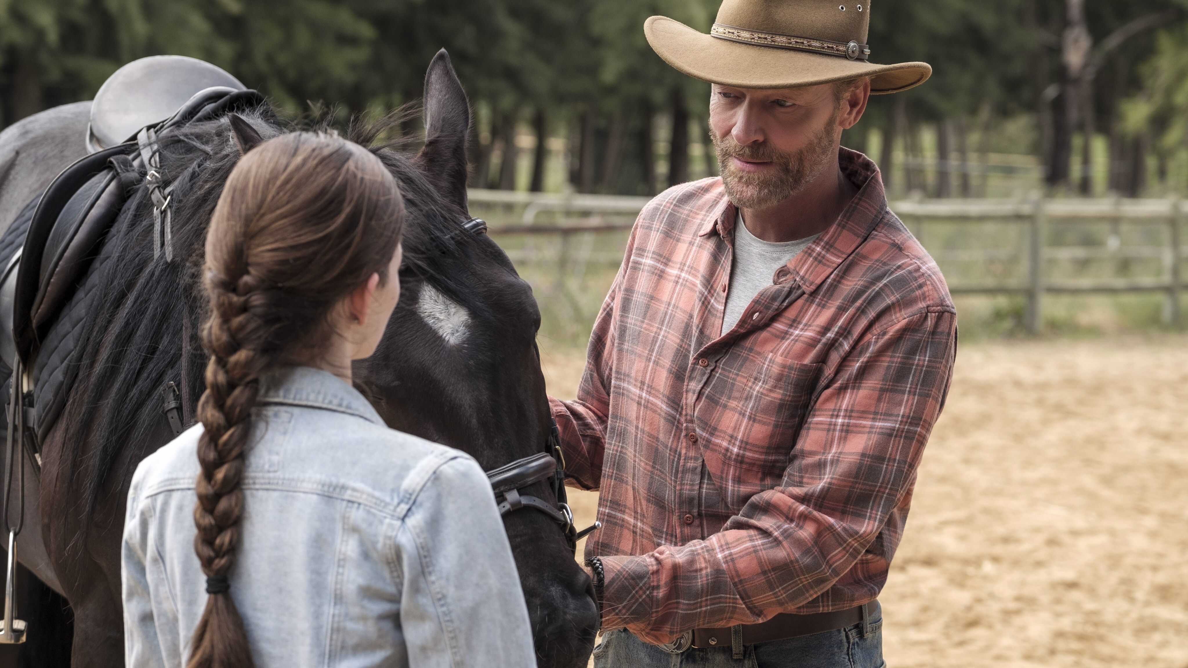 BLACK BEAUTY - A wild horse and a teenage girl forge an unbreakable bond which keeps them connected for a lifetime. (Disney/Graham Bartholomew) IAIN GLEN
