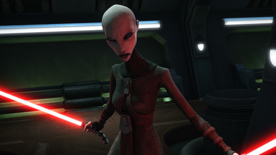 Image result for asajj ventress lightsaber