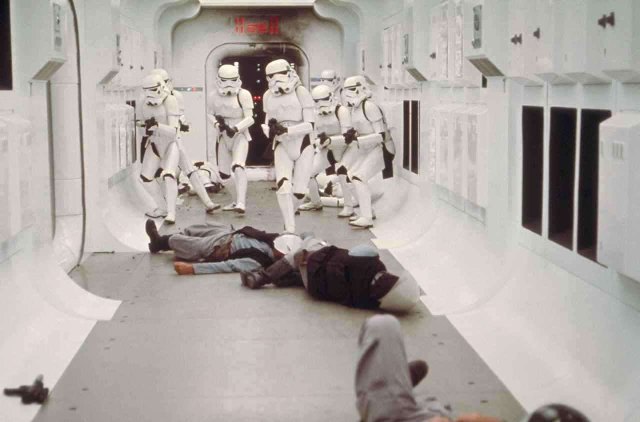After Darth Vader’s Star Destroyer captured Princess Leia’s starship Tantive IV above Tatooine, s...