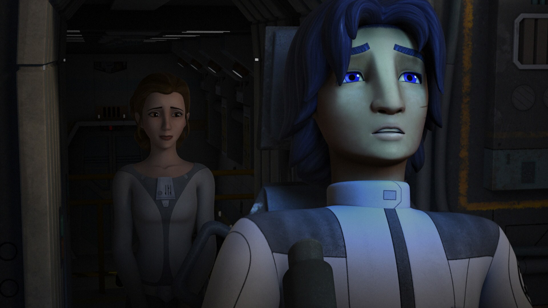 The Princess joins Ezra in one of the ship's gunners. Grieving, Ezra wonders if fighting is worth...