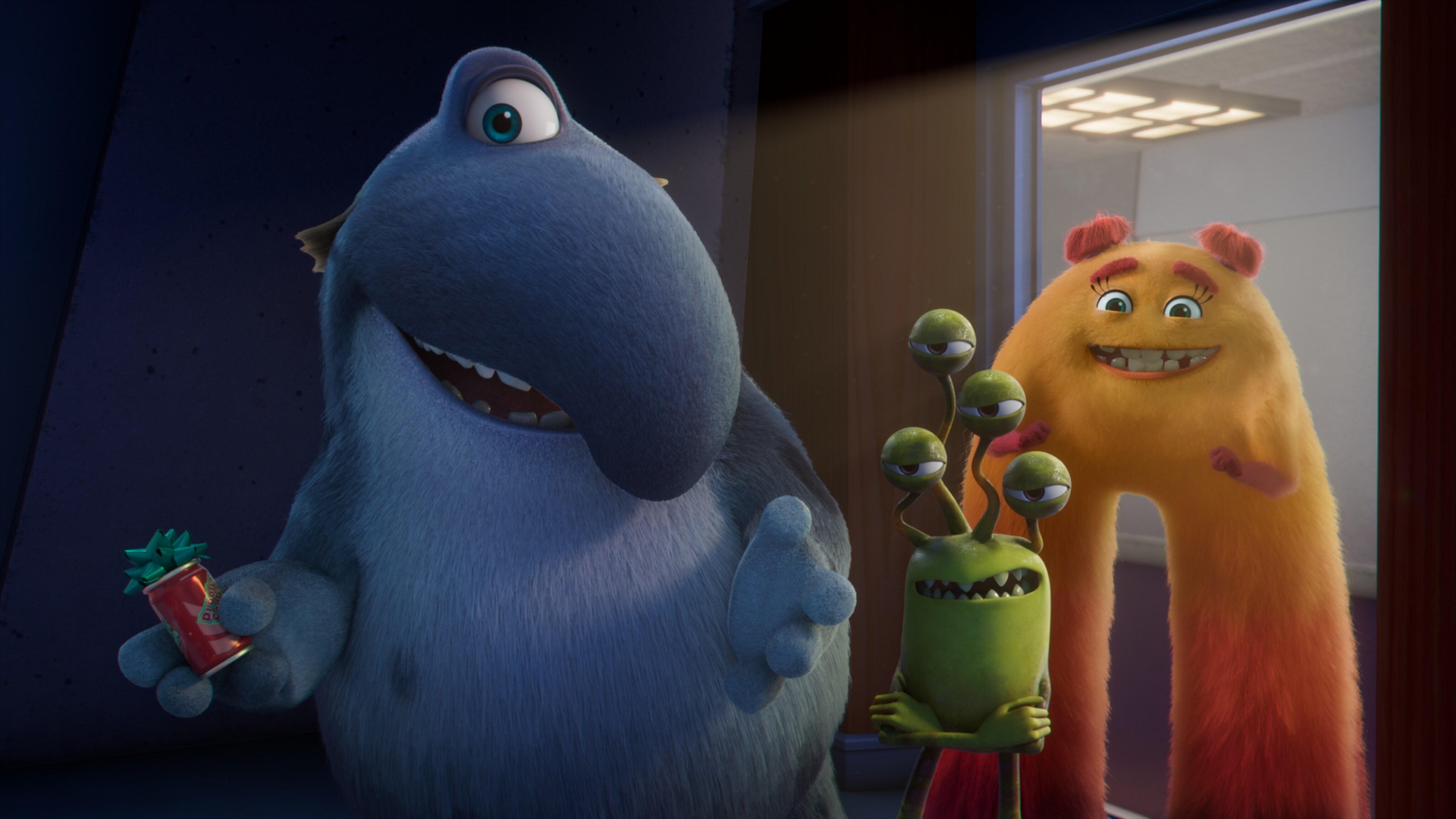MONSTERS AT WORK - "Meet Mift" - When Tylor is initiated into MIFT during a bizarre ritual, he wants nothing more than to get away from his odd coworkers.  But when an emergency strikes Monsters, Inc., MIFT kicks into action and Tylor develops a hint of respect for the misfit team. (Disney) FRITZ, DUNCAN, VAL
