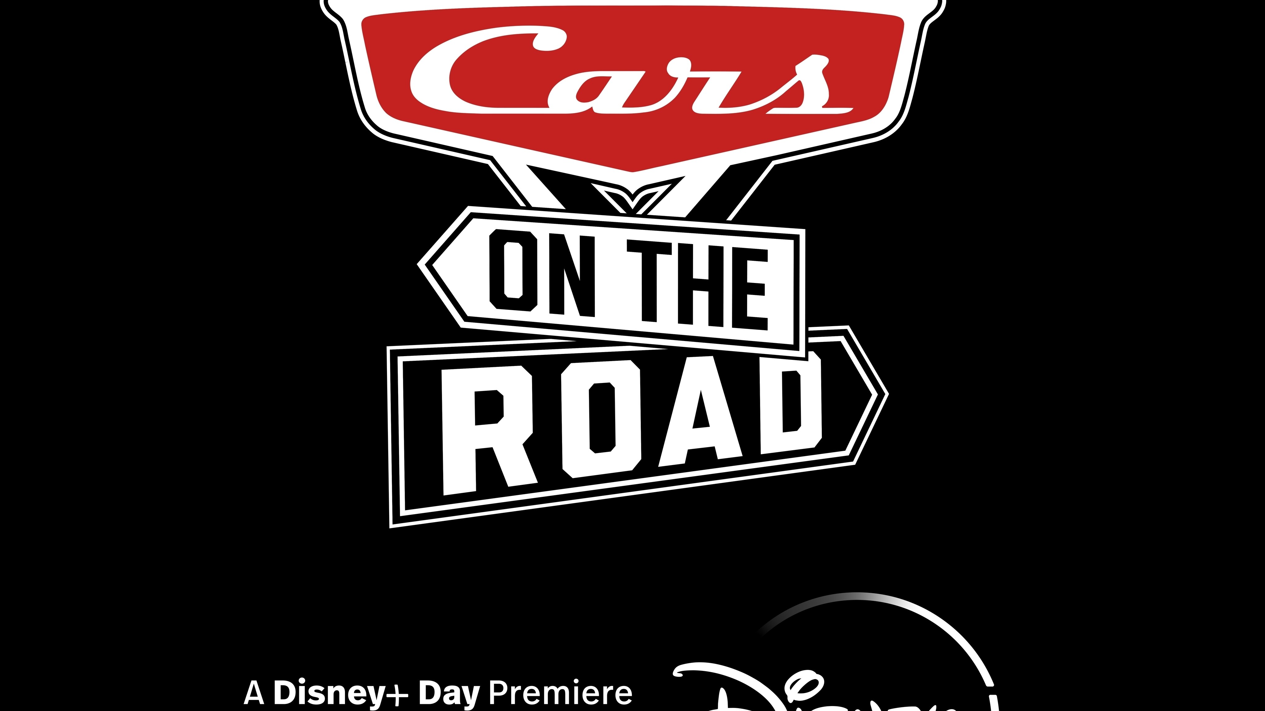 Cars on the Road Logo - Black