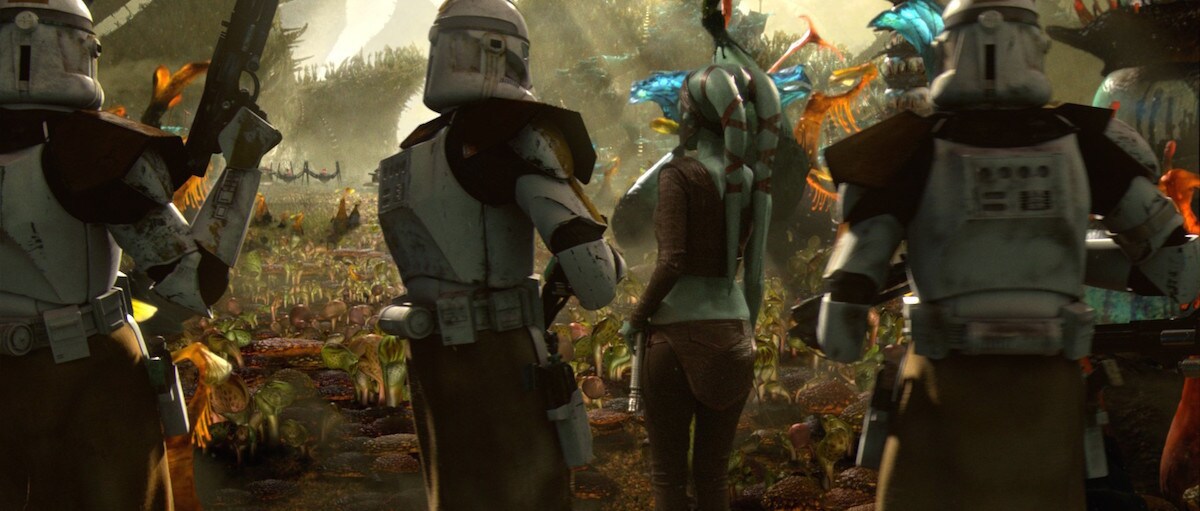 Ayla Secura leads troops on Felucia