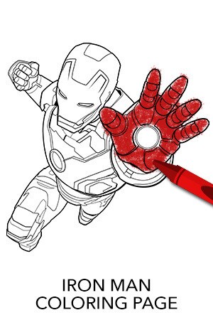 avengers iron man coloring page disney movies