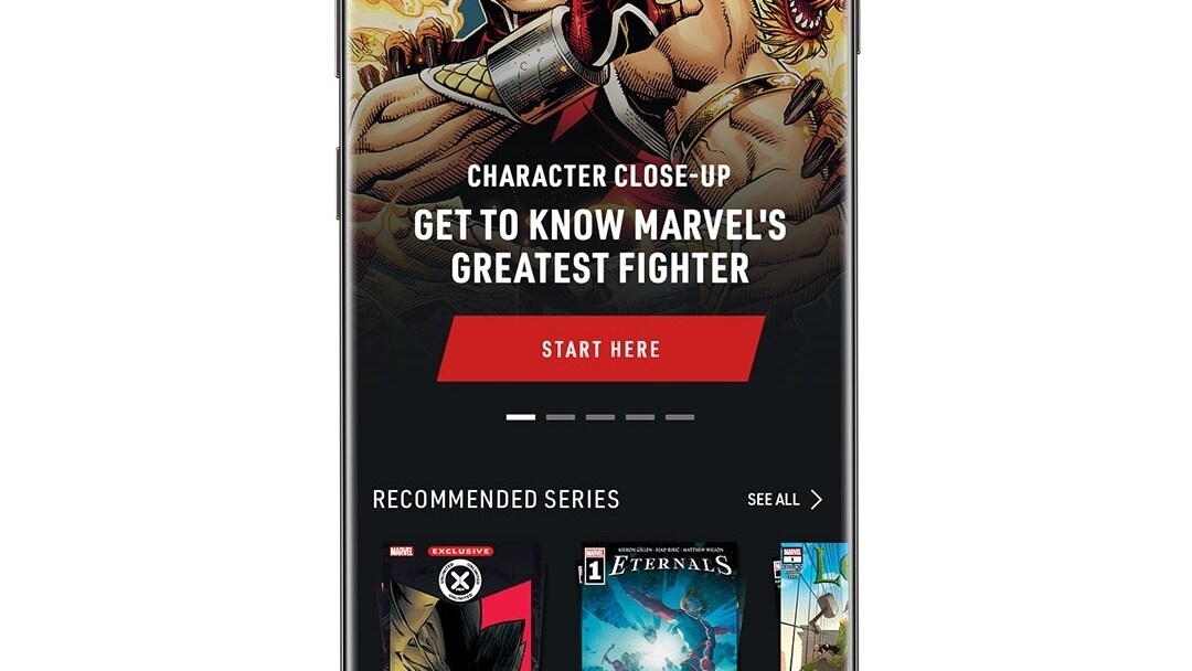 Home Shang-Chi App Screen Image on White Background