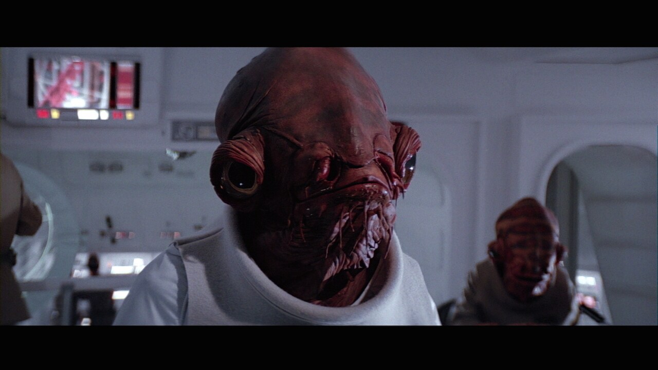 Ackbar led the Alliance fleet attack on Endor, coordinating his capital ships’ maneuvers with sta...