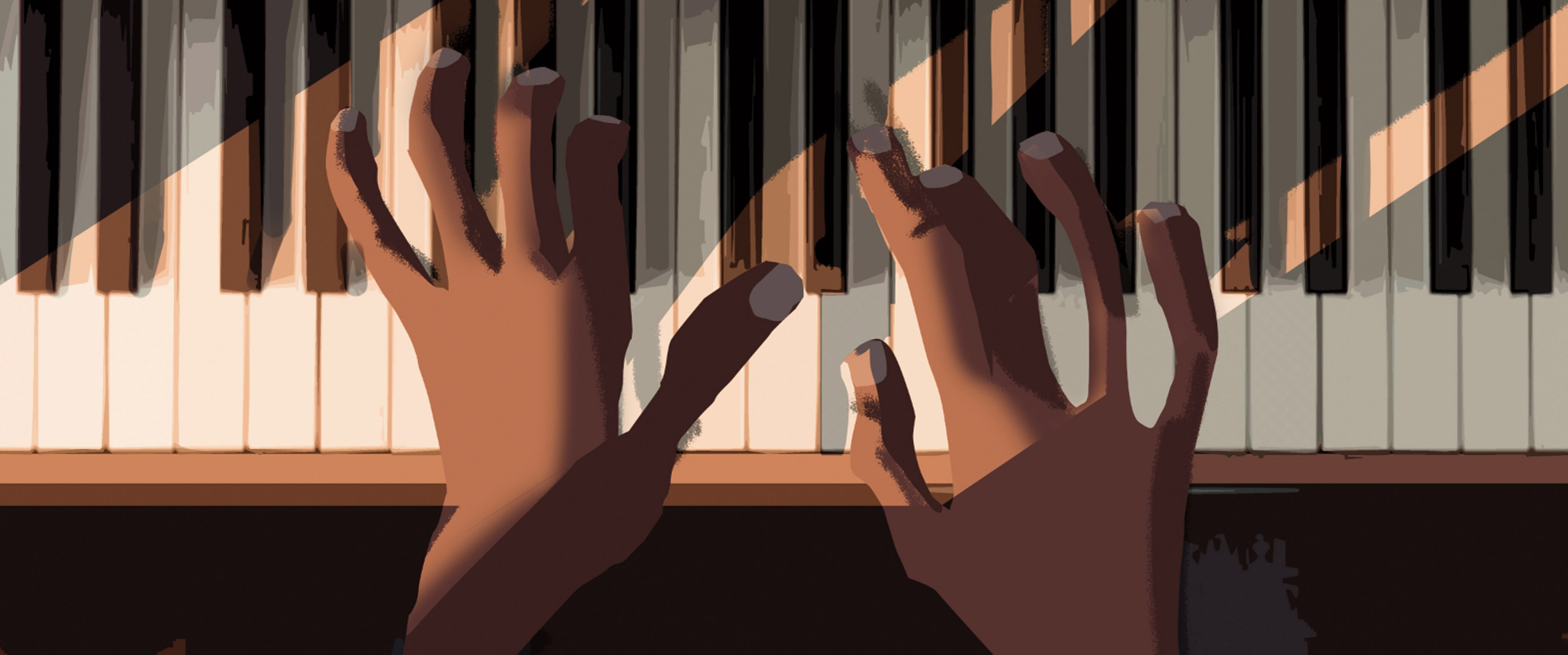 Joe plays the piano in Soul artwork