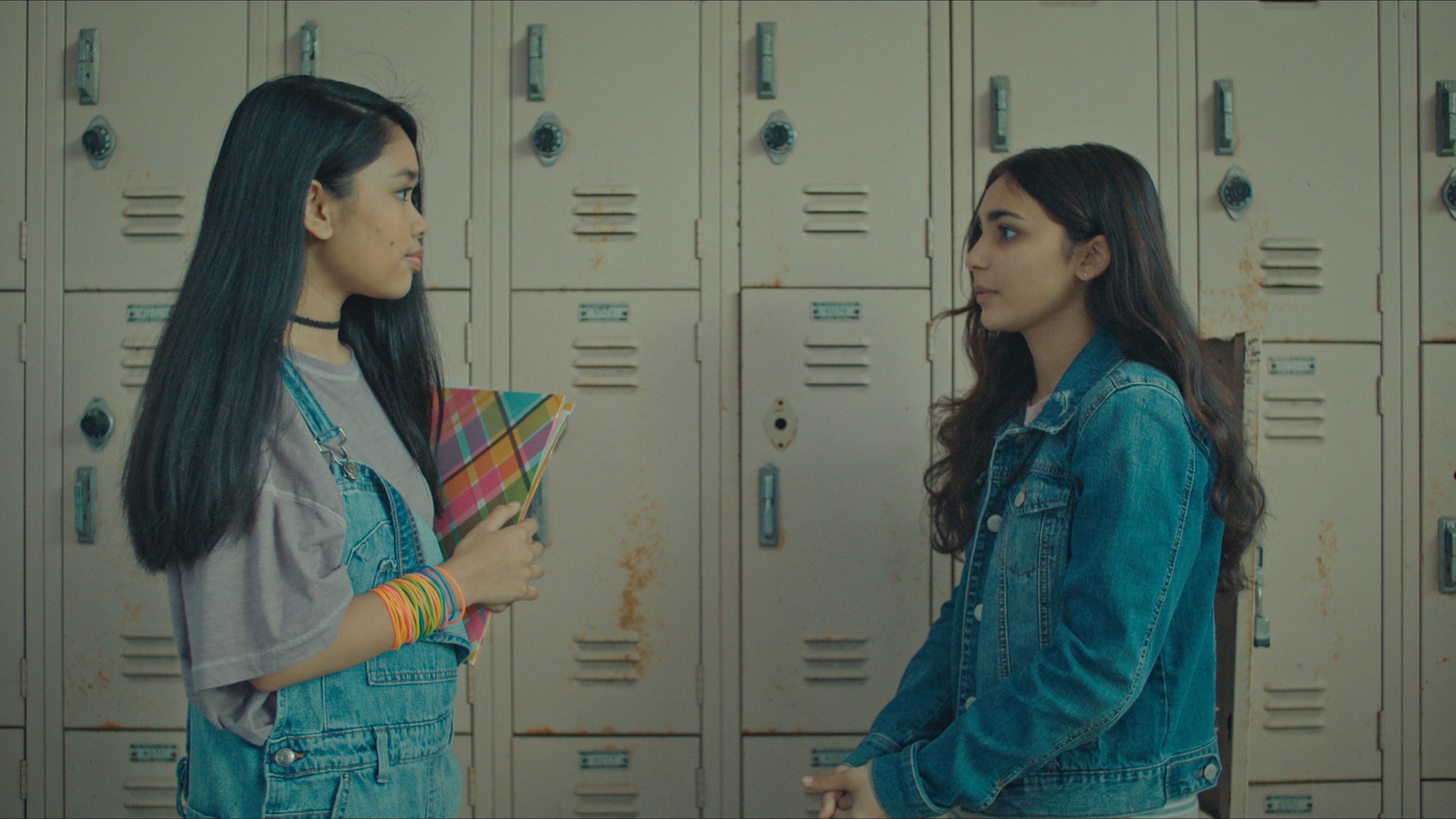 (R): Jenna Qureshi as Zainab in Disney’s “LAUNCHPAD” Season One short, “AMERICAN EID,” Written and Directed by Aqsa Altaf. Photo courtesy of Disney. © 2021 Disney Enterprises, Inc. All Rights Reserved.