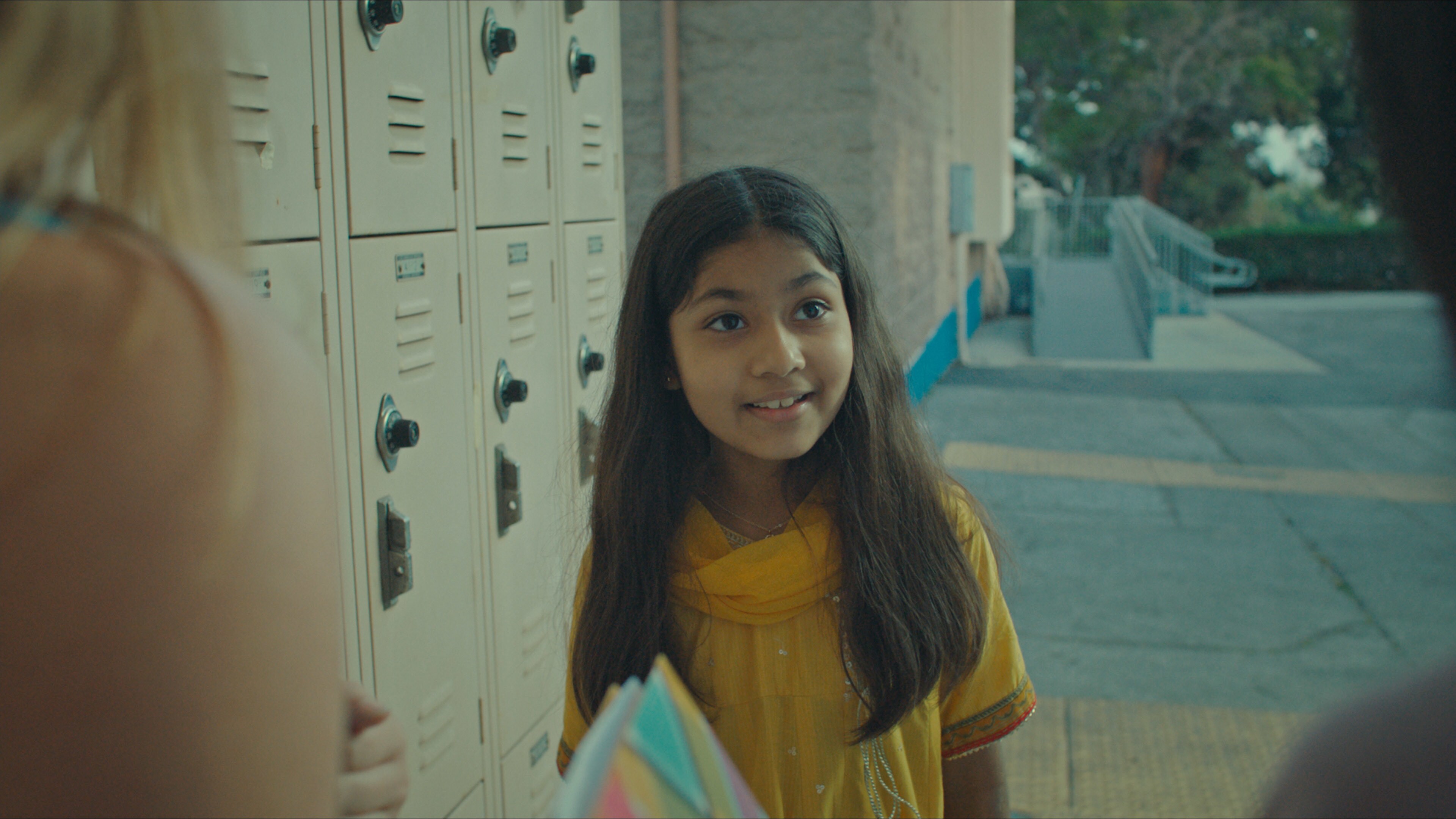 Shanessa Khawaja as Ameena in Disney’s “LAUNCHPAD” Season One short, “AMERICAN EID,” Written and Directed by Aqsa Altaf. Photo courtesy of Disney. © 2021 Disney Enterprises, Inc. All Rights Reserved.