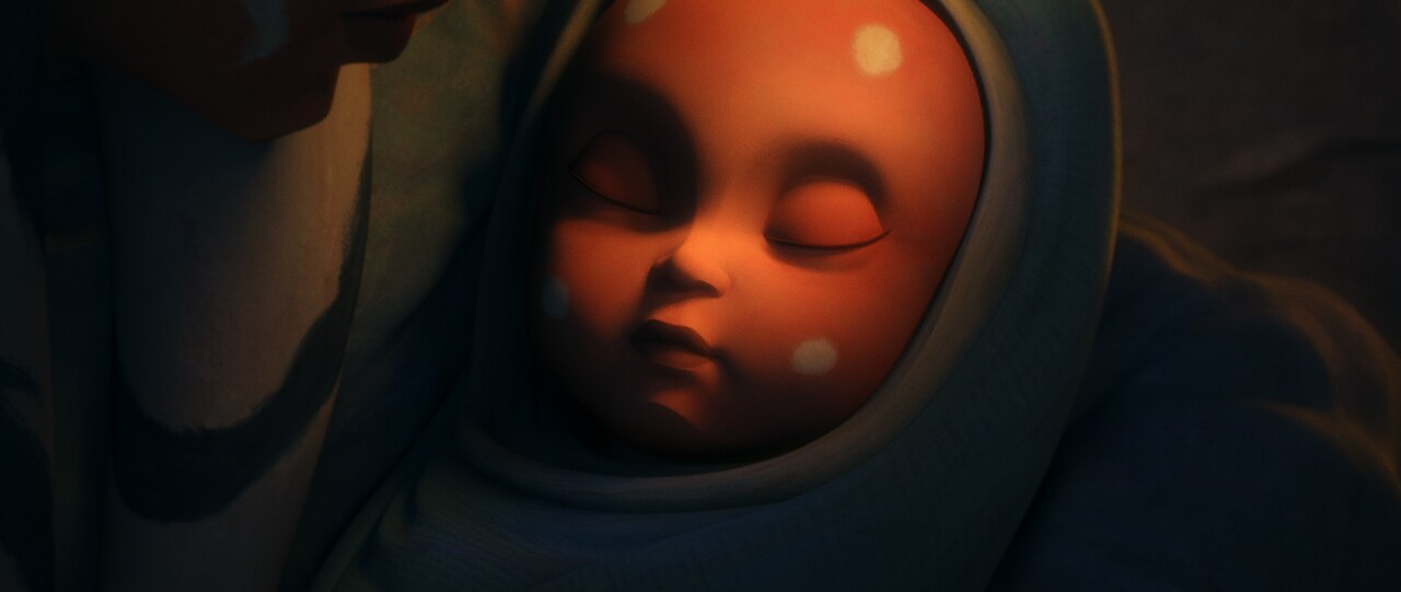 A young Ahsoka in “Life and Death”