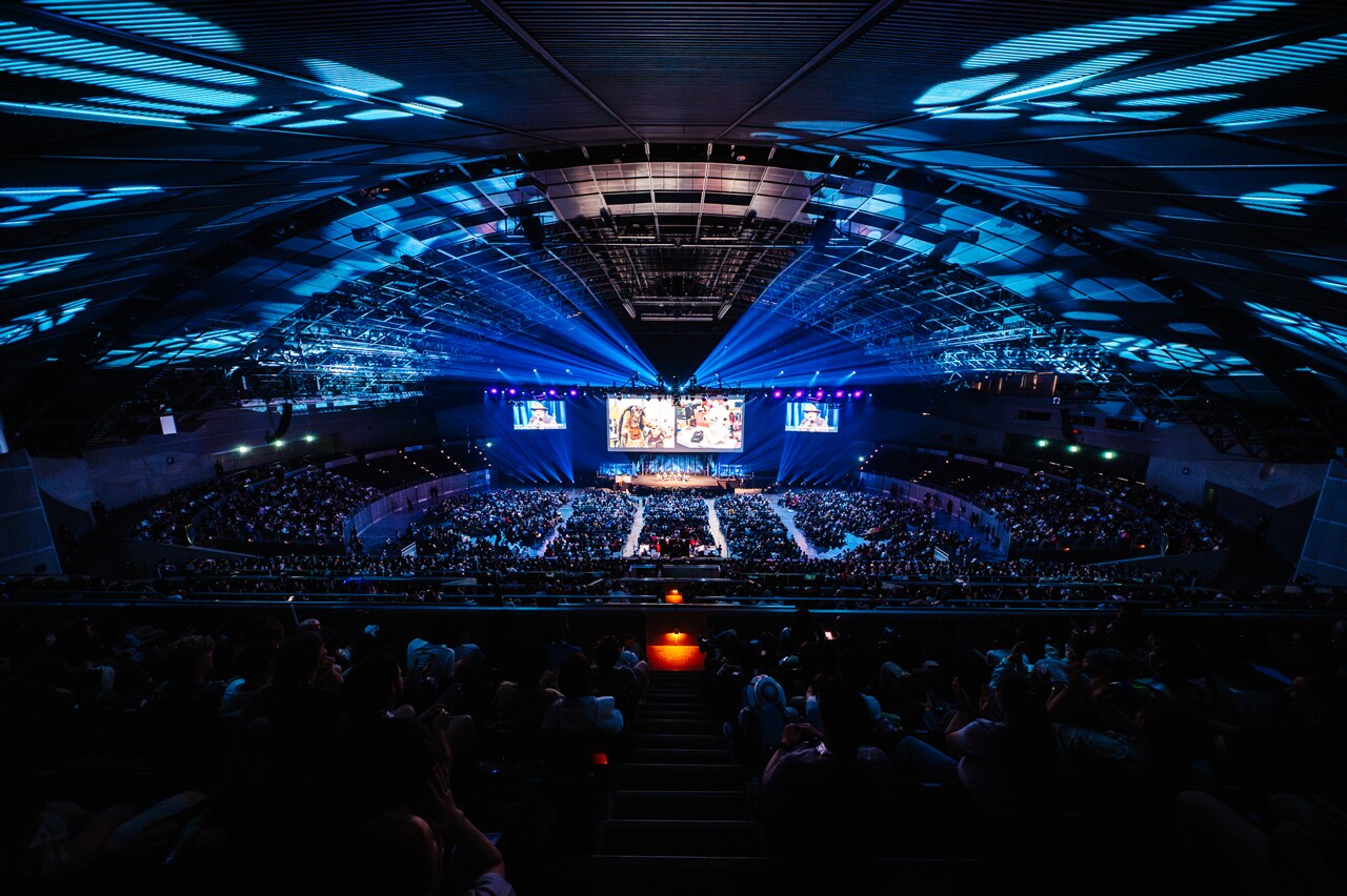A wide shot of Admiral Ackbar shown at Star Wars Celebration Japan's Ahsoka panel.