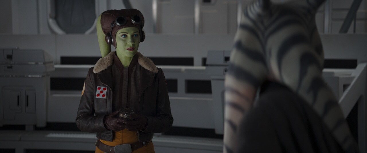 Hera encourages Ahsoka to reconnect with Sabine. 