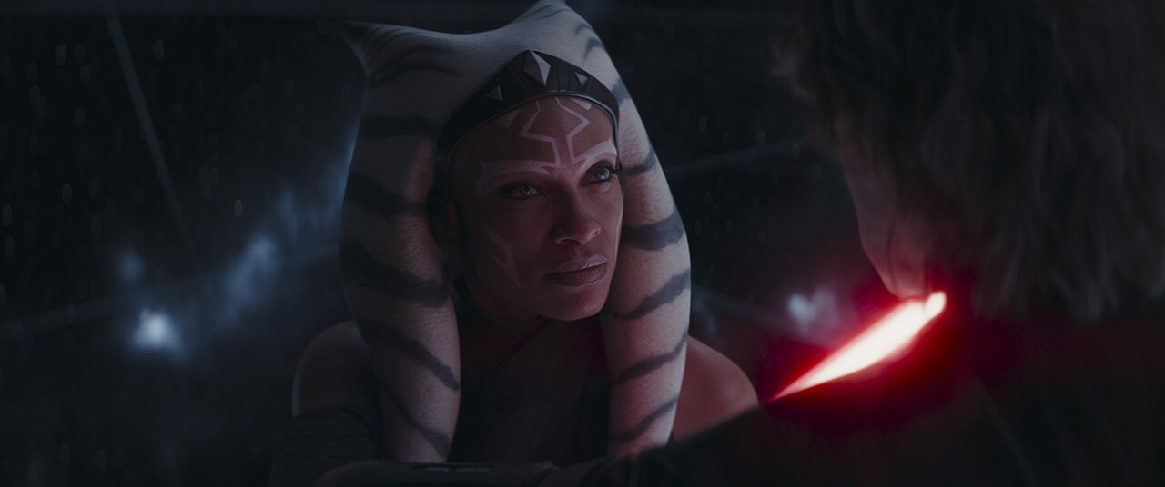 Ahsoka’s mystical experience culminates back in the World Between Worlds as she duels her old Master.