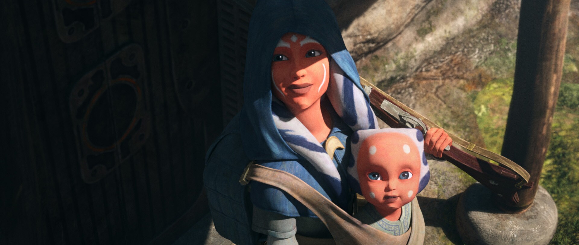 Ahsoka spent her early life with her family in a small village overseen by the elder Gantika.