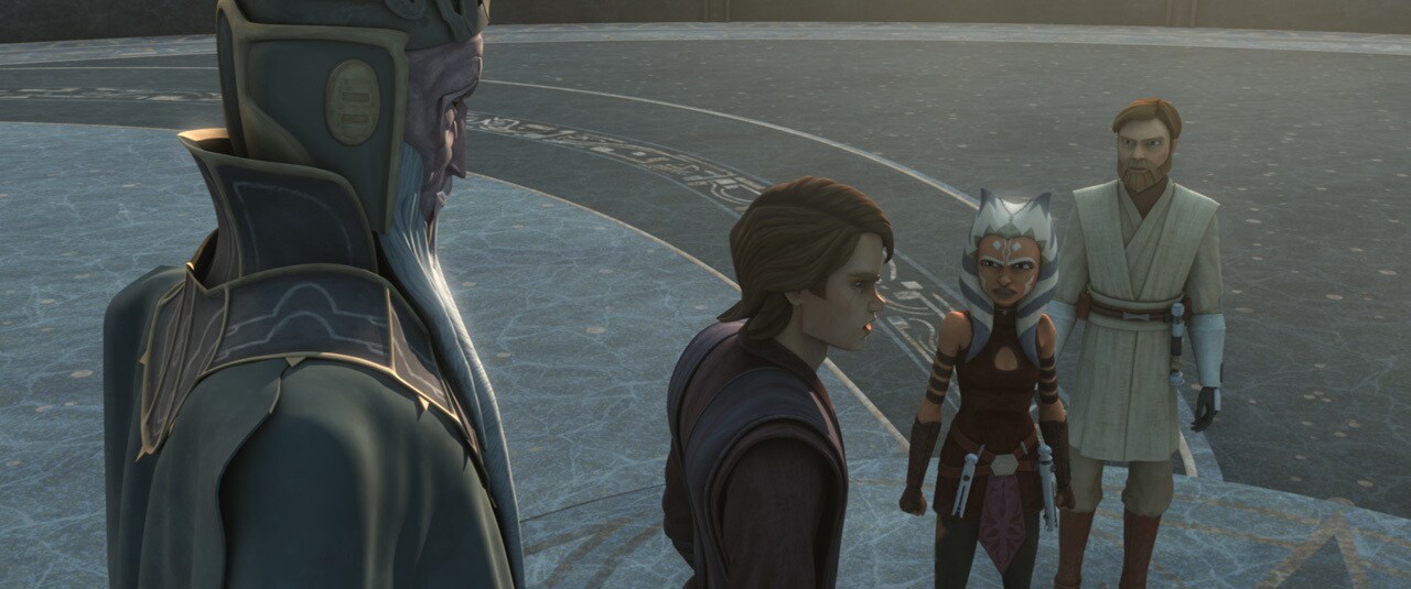 Ahsoka looks up at the Father