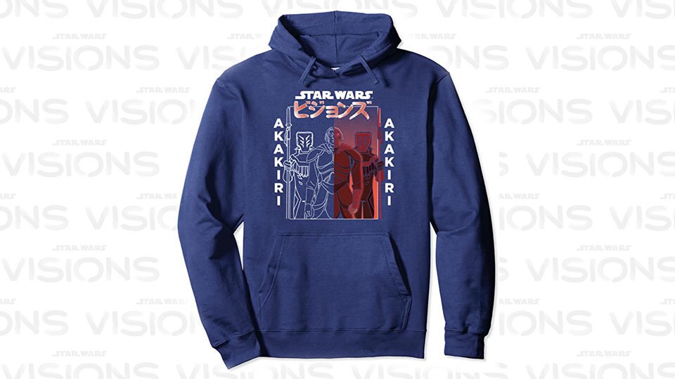 Star Wars Visions Akakiri Split Poster Pullover Hoodie