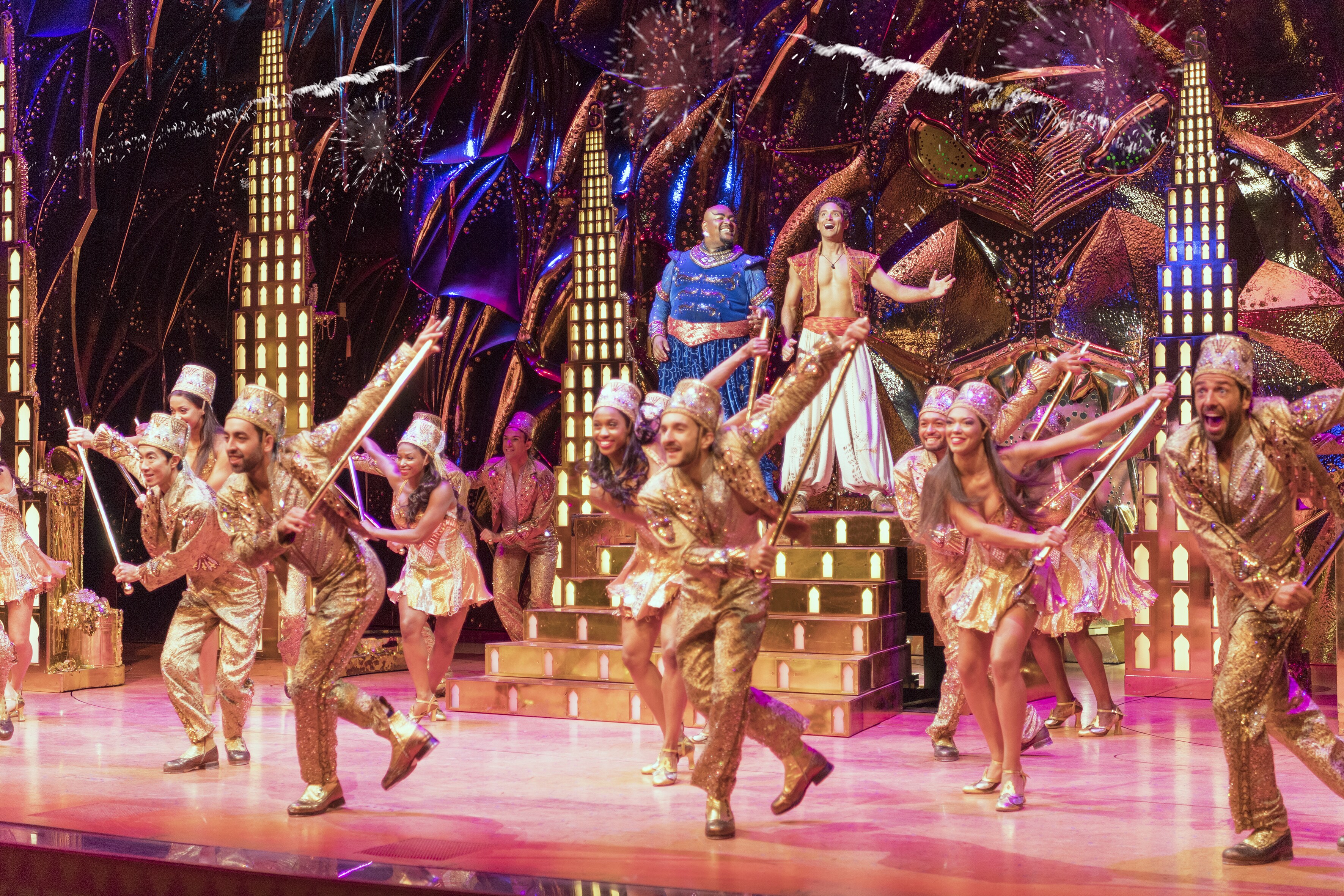 Aladdin the musical dancers