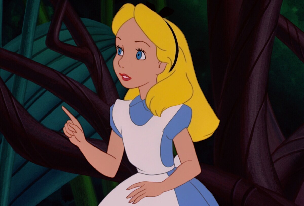 Alice from the animated movie "Alice in Wonderland"