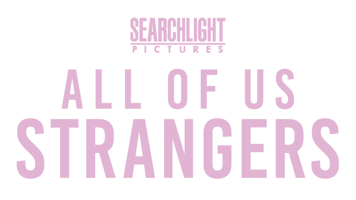 All Of Us Strangers movie Title Treatment in pink