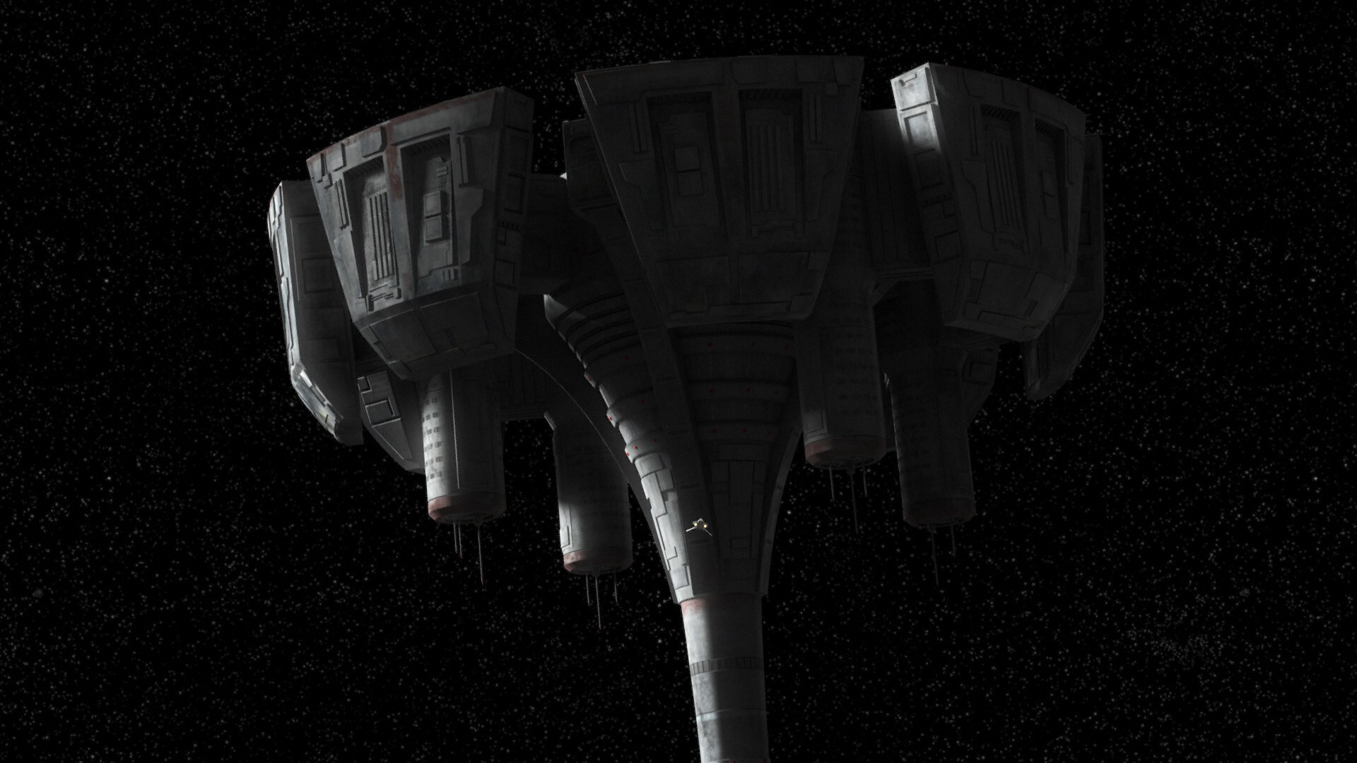 They arrive at the base, an old Republic medical station abandoned after the Clone Wars, and enter.