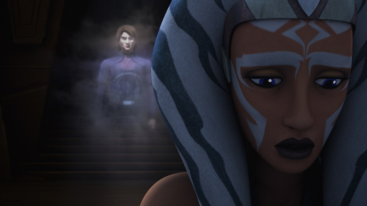 Ahsoka has a vision of Anakin 