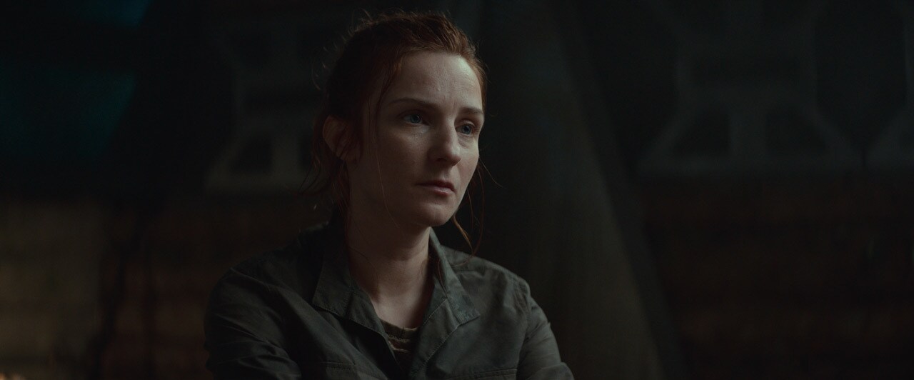 Val at the rebel base on Yavin 4.