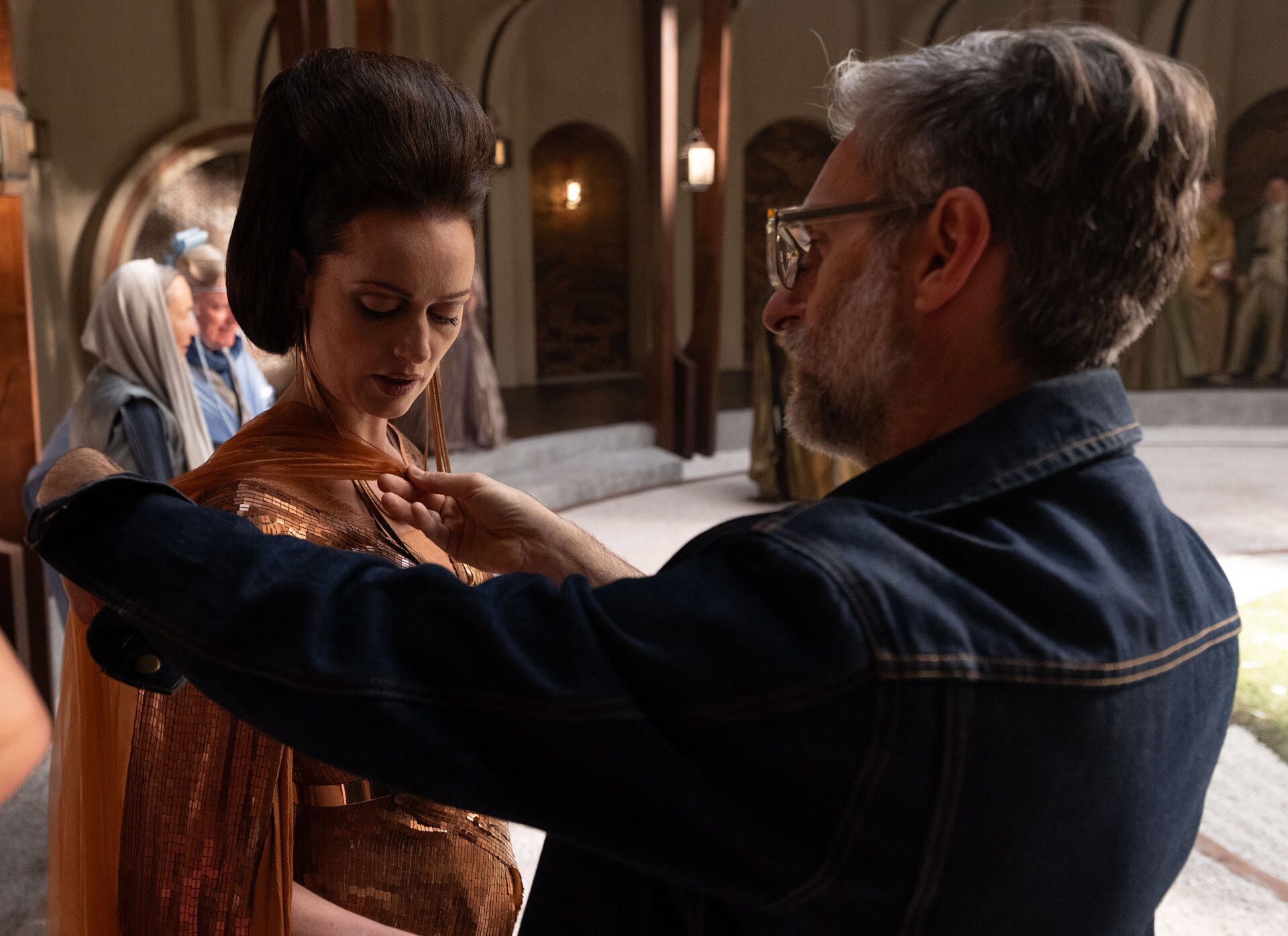 Michael Wilkinson on set for Andor: "Harvest".