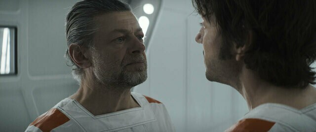 Cassian Andor and Kino Loy during the prison escape