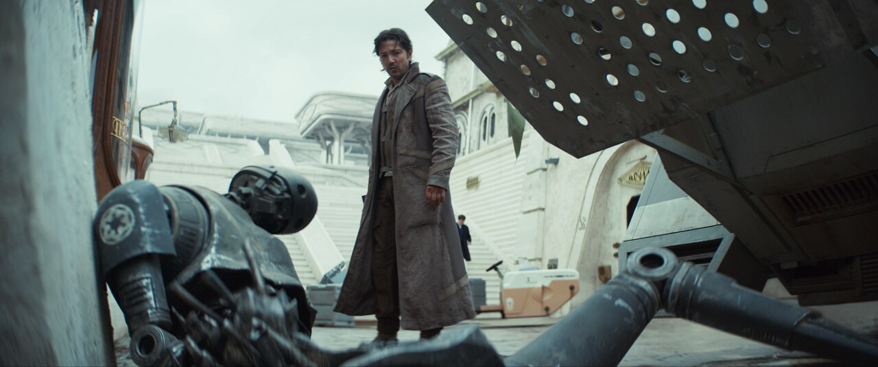 Cassian Andor and his new KX droid friend