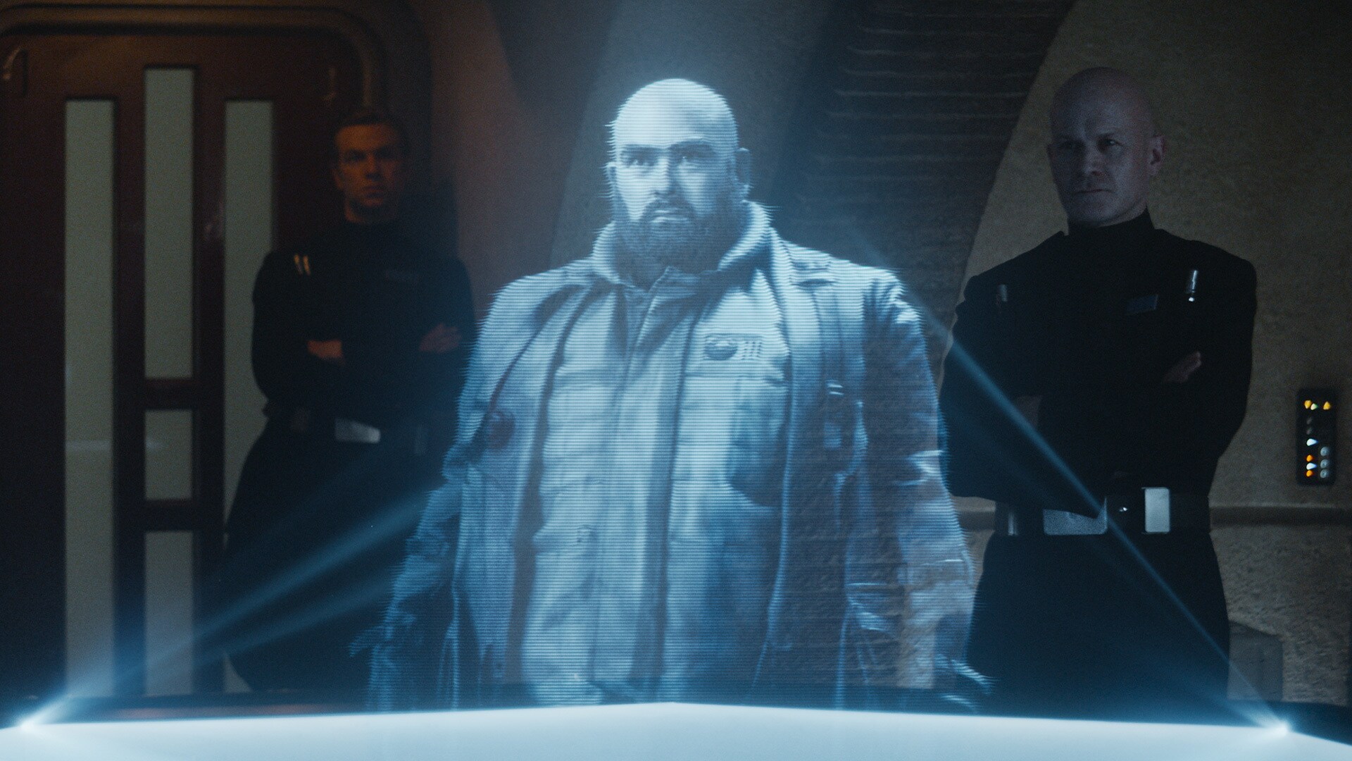 Graphic designer Barry “Baz” Gingell also plays Anto Kreegyr in his holographic appearance in Epi...