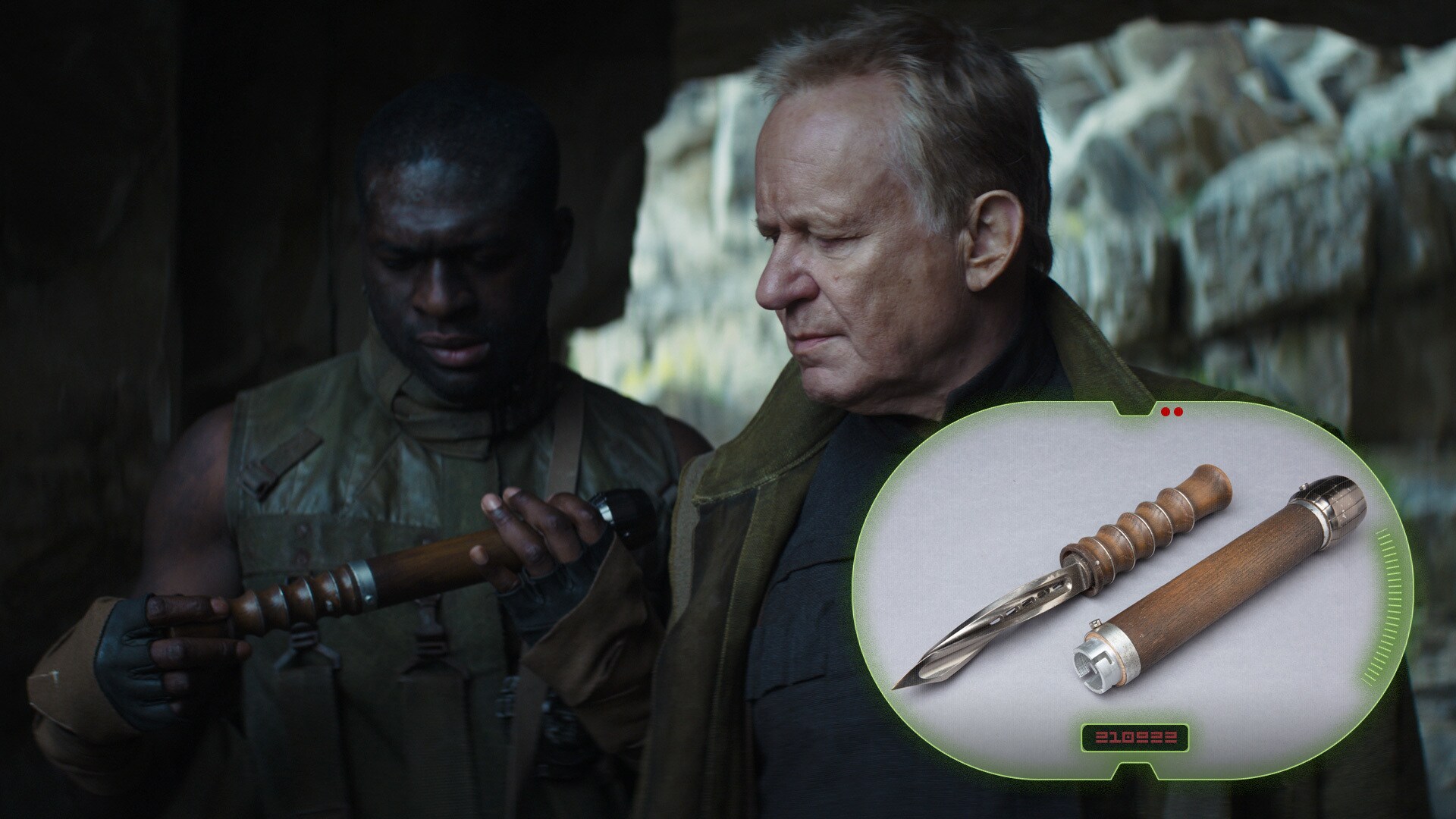 Luthen Rael’s extending cane hides a dagger with a twisting blade.