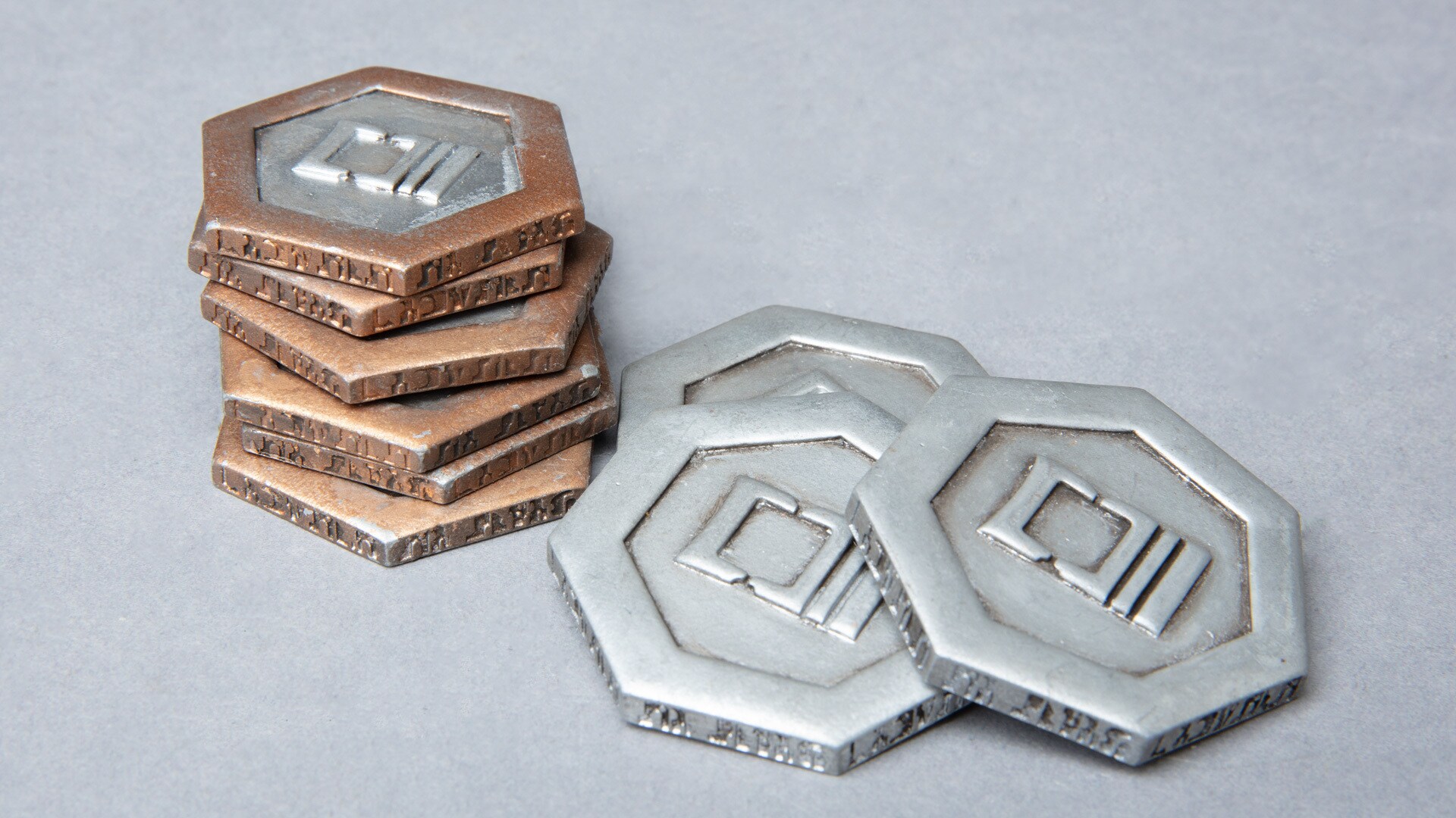 Ferrix currency consists of flat geometric shapes of metal. In order from most valuable to least ...