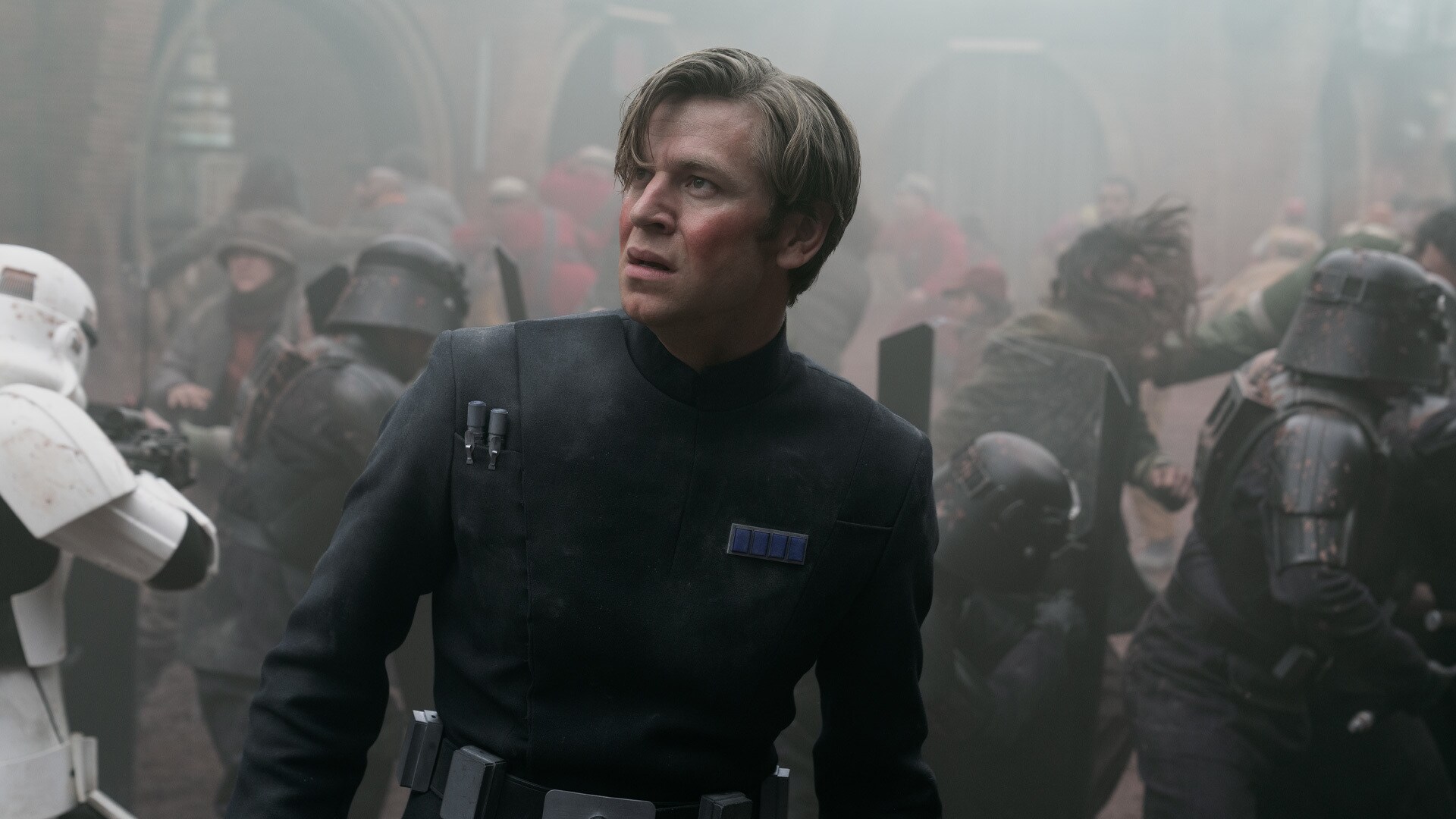 The Ferrix revolt was shot over a total of 11 days on the Ferrix backlot set.