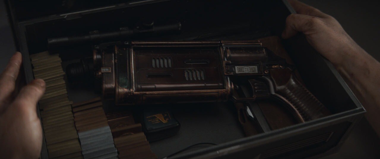 Cassian Andor’s Blaster in a case