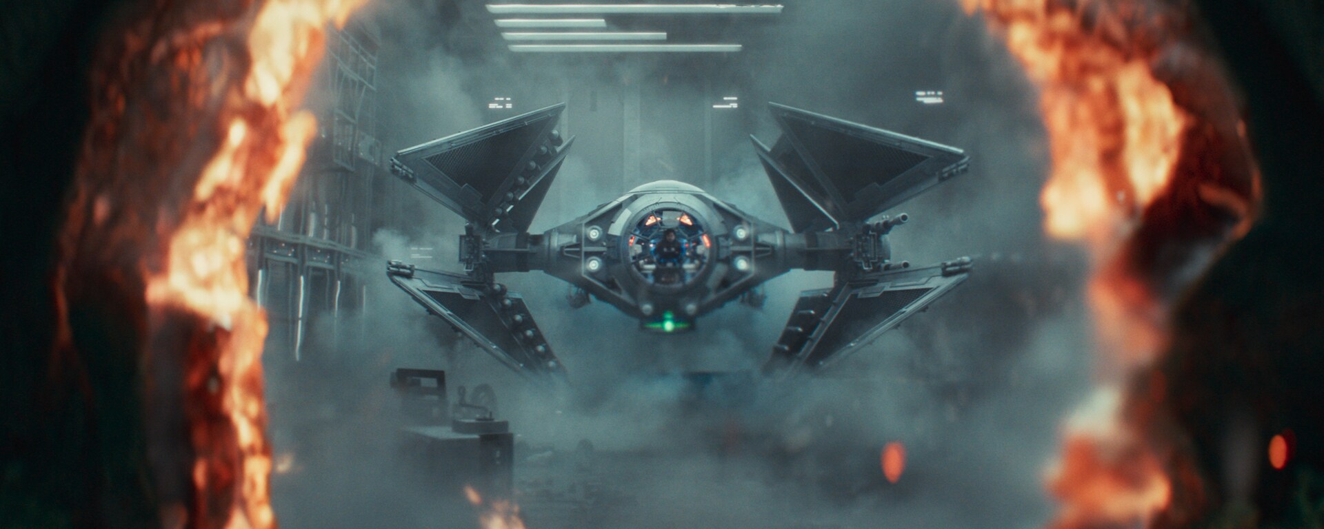 Andor Season 2 final frame of the TIE Avenger escape