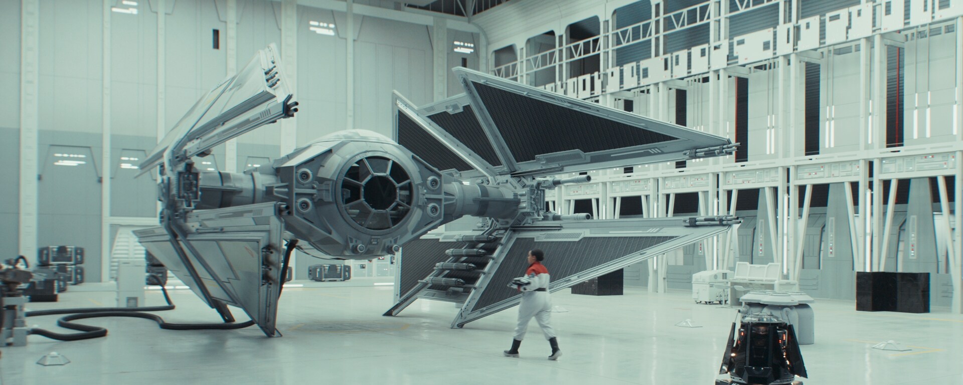 Andor Season 2 final frame of the TIE Avenger hangar