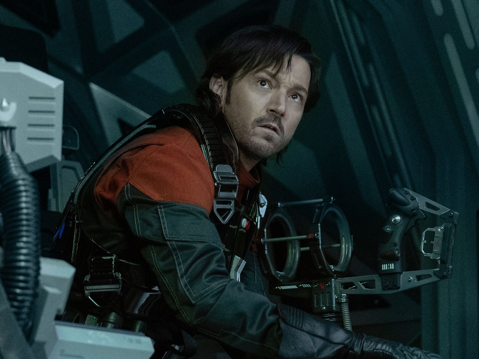 Diego Luna on set of Andor season 2.