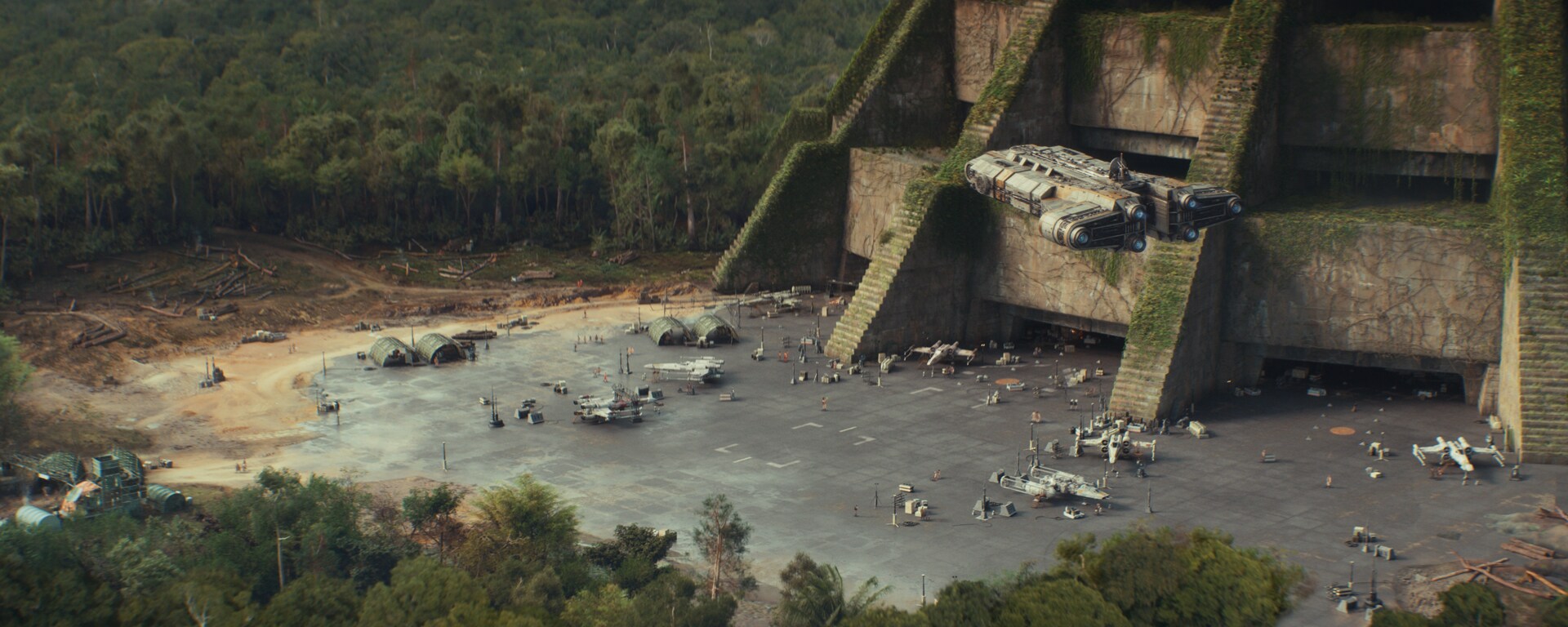 Andor Season 2 final frame of the rebel base on Yavin