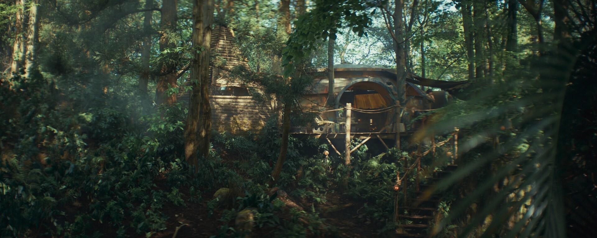 Andor Season 2 final frame of the rebel camp on Yavin