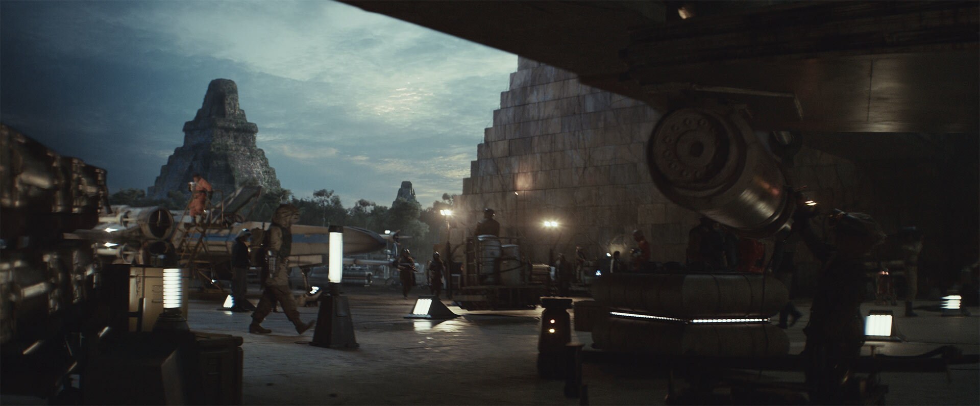 The Yavin hangar